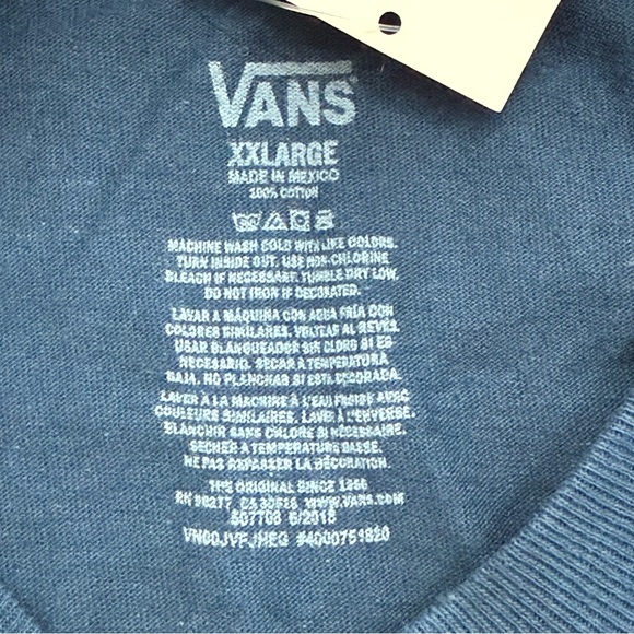 Vans T-Shirts Lot Of 3 New with Tags Classic Drop V Skater Men’s XXL - Picture 8 of 10
